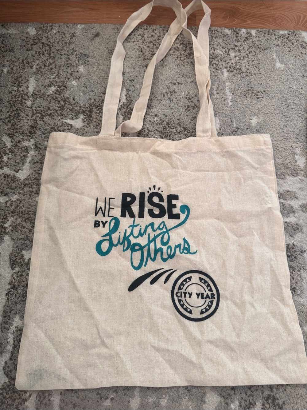 City Year “We Rise By Lifting Others” Canvas Tote Bag